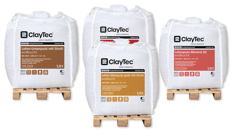 Lehmputze für nachhaltiges, ökologisches Bauen geeignet.